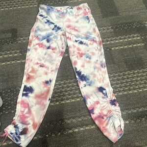 Girls Old Navy Active Tie Dye Cinched Leggings Size 8